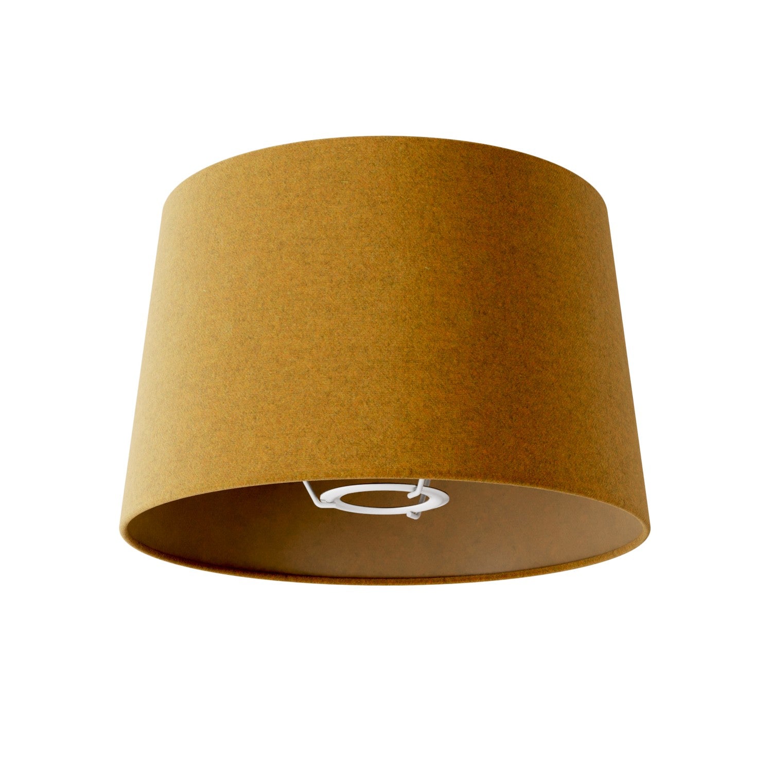 Paralume Athena con attacco E27 per lampada da tavolo o da terra - Made in Italy - Lana Senape