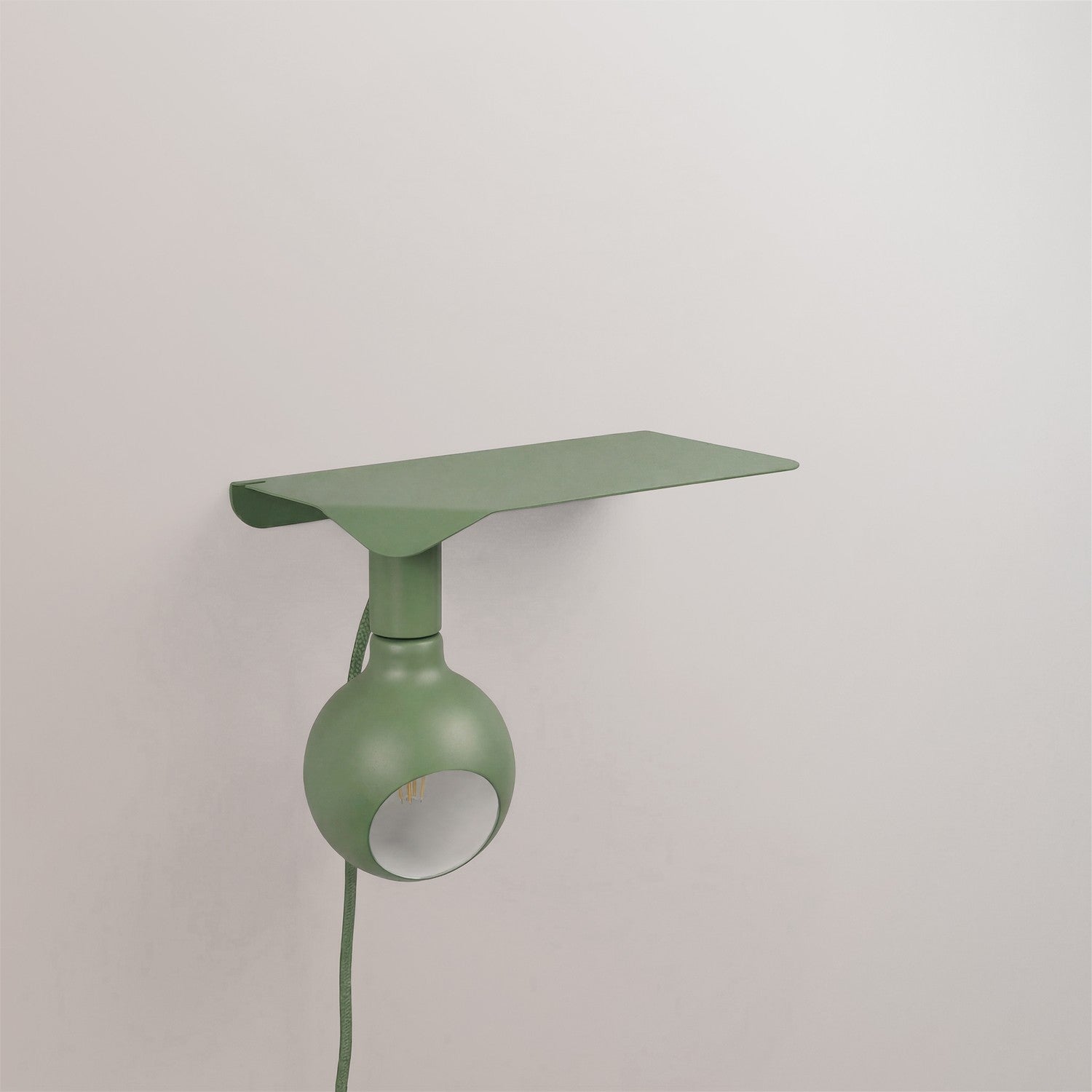 Combo Camo - Lampada con mensola - Verde