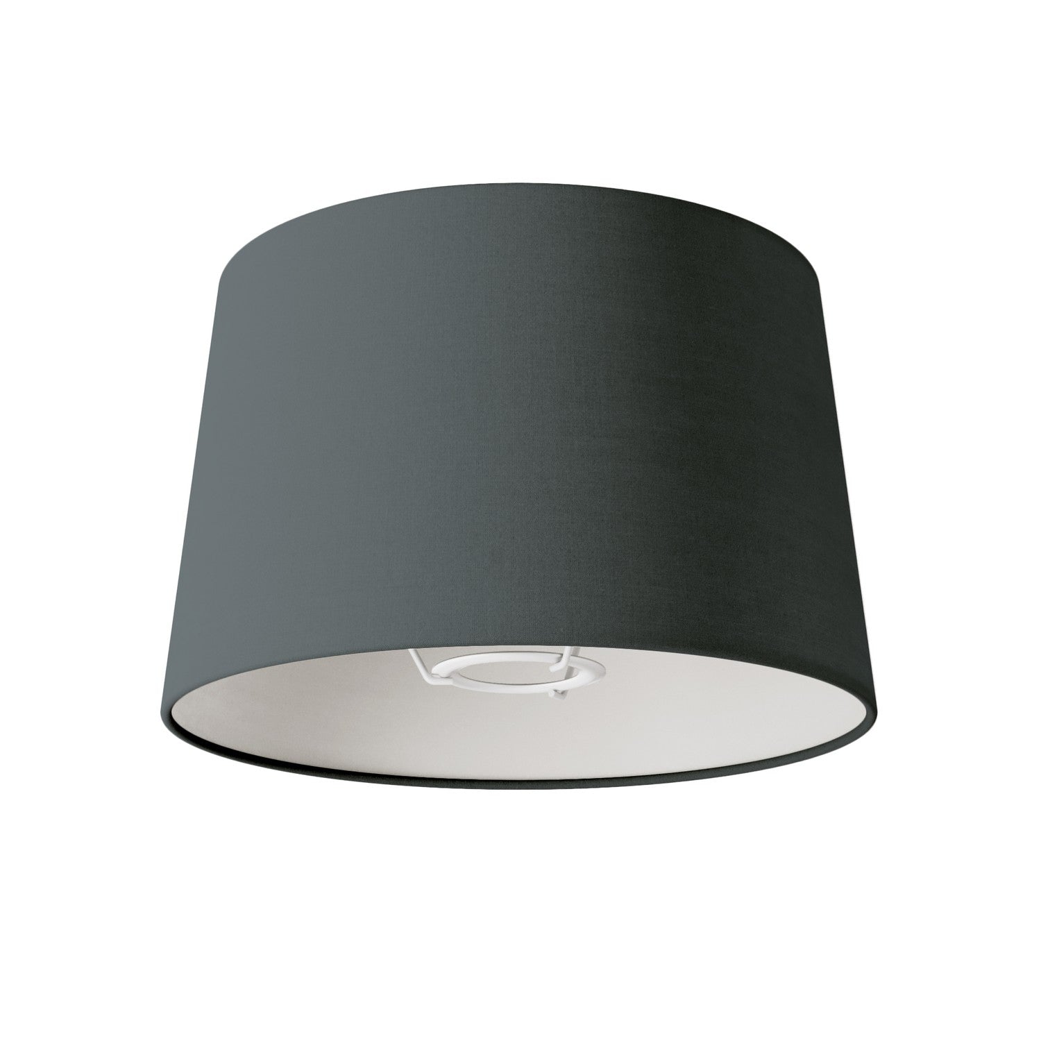 Paralume Athena con attacco E27 per lampada da tavolo o da terra - Made in Italy - Teletta Grigio Scuro