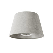 Paralume Impero S con attacco E27 per lampada da tavolo o applique - Made in Italy - Lana Grigio Chiaro