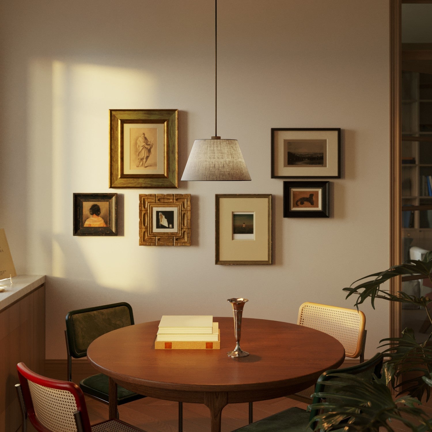 Paralume Impero M per sospensione con attacco E27 - Made in Italy - Camelot Grigio