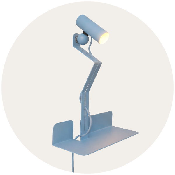 Lampy s poličkou