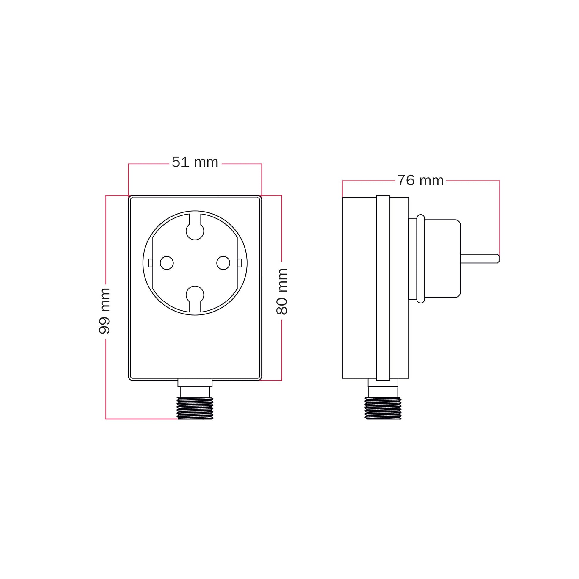 Alimentatore con spina Franco/Schuko fino a 24 punti luce - Marina