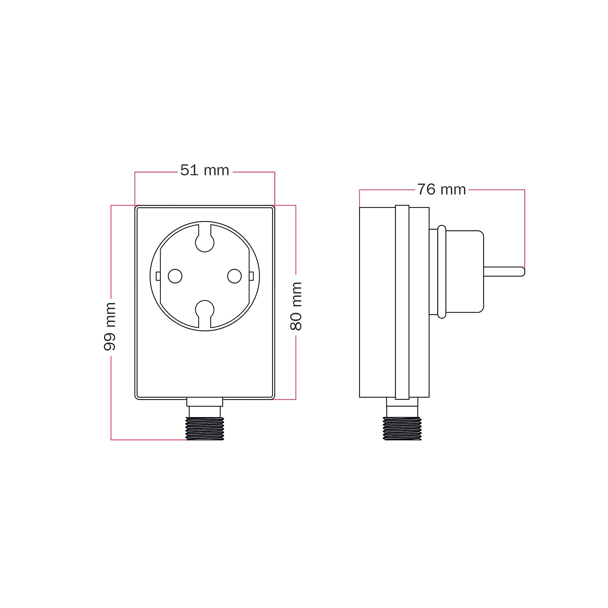 Alimentatore con spina Franco/Schuko fino a 24 punti luce - Marina