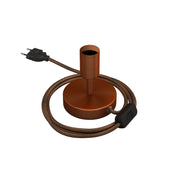 Alzaluce - Lampada da tavolo in metallo - Rame satinato 5 cm