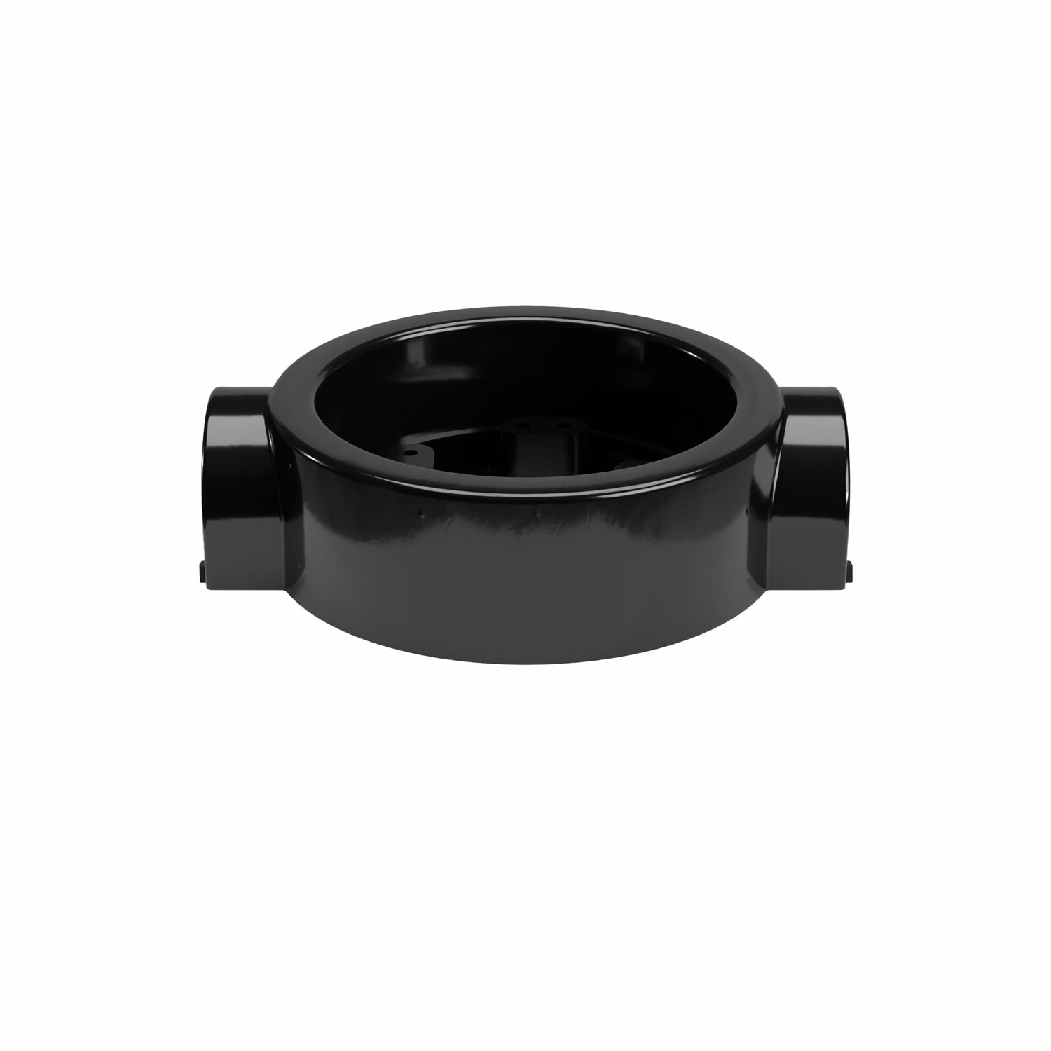 Base in porcellana nera per presa elettrica e interruttore/deviatore compatibile con Creative-Tubes - da 1 a 4 uscite 2 in linea