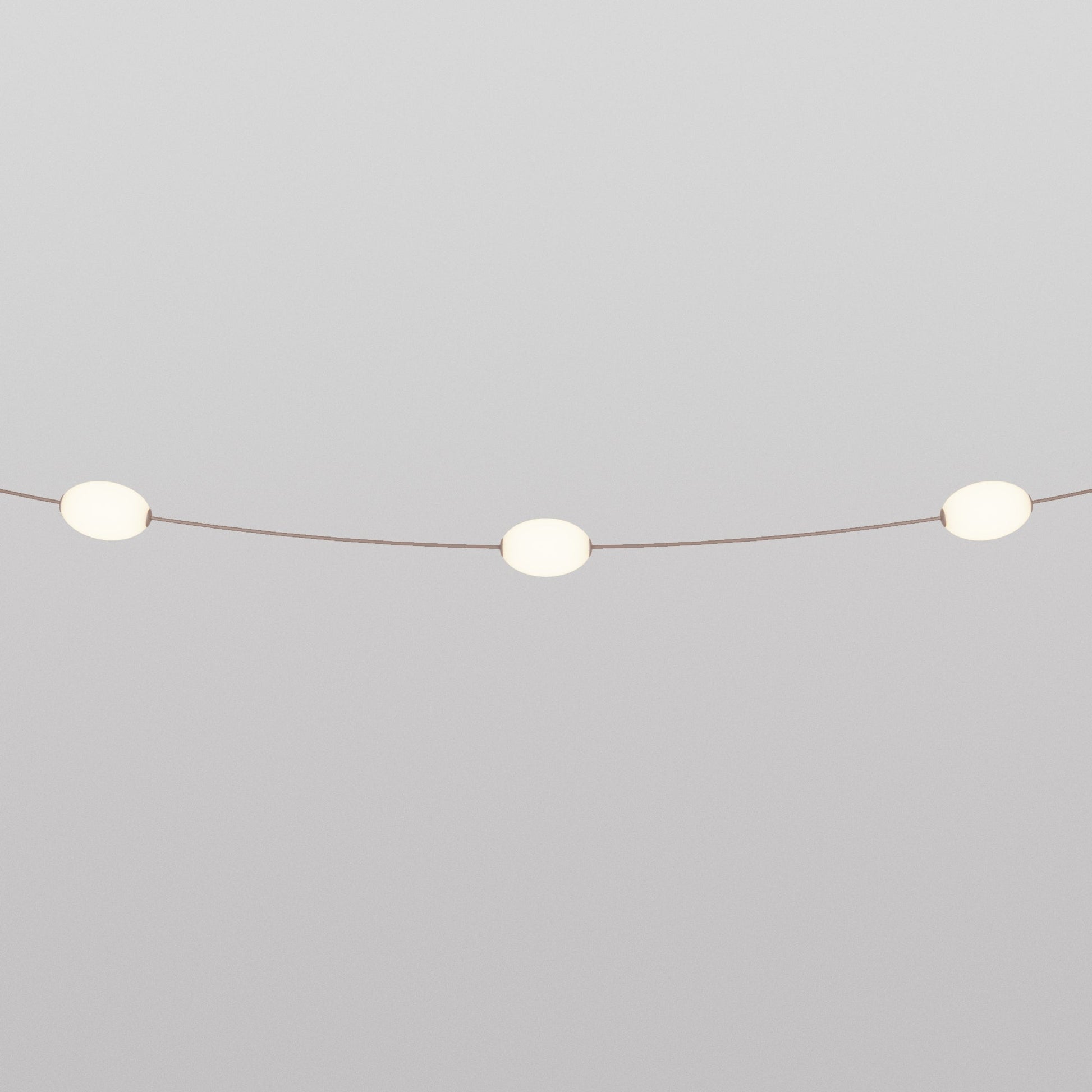 Catena luminosa 3 punti luce da esterno IP67 Desert Brown - Marina3