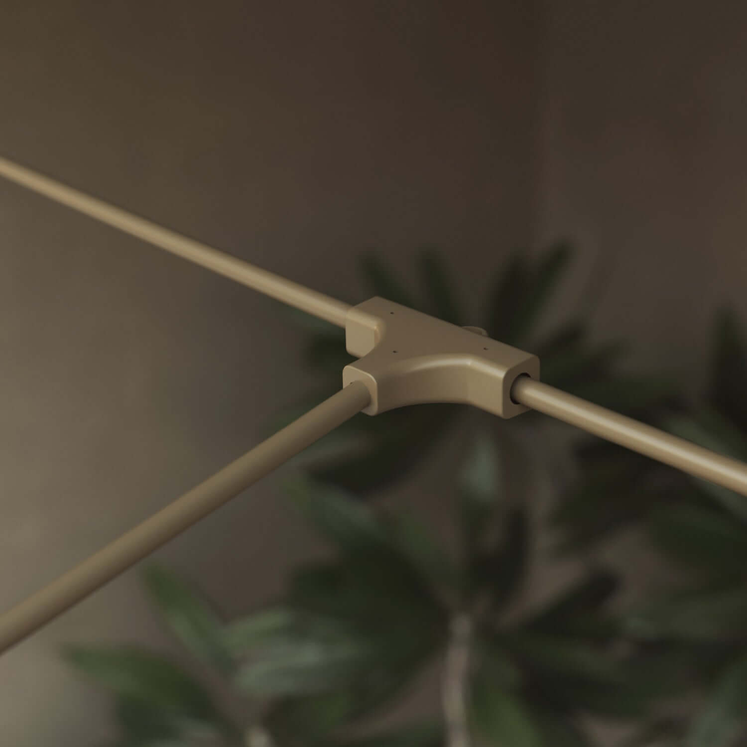 Catena luminosa reticolare 7 punti luce da esterno IP67 Verde oliva - Marina GRID