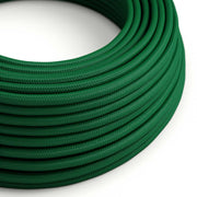 Cavo colorato in tessuto Verde Bosco - L'Originale Creative Cables, per impianti a vista di design - RM21