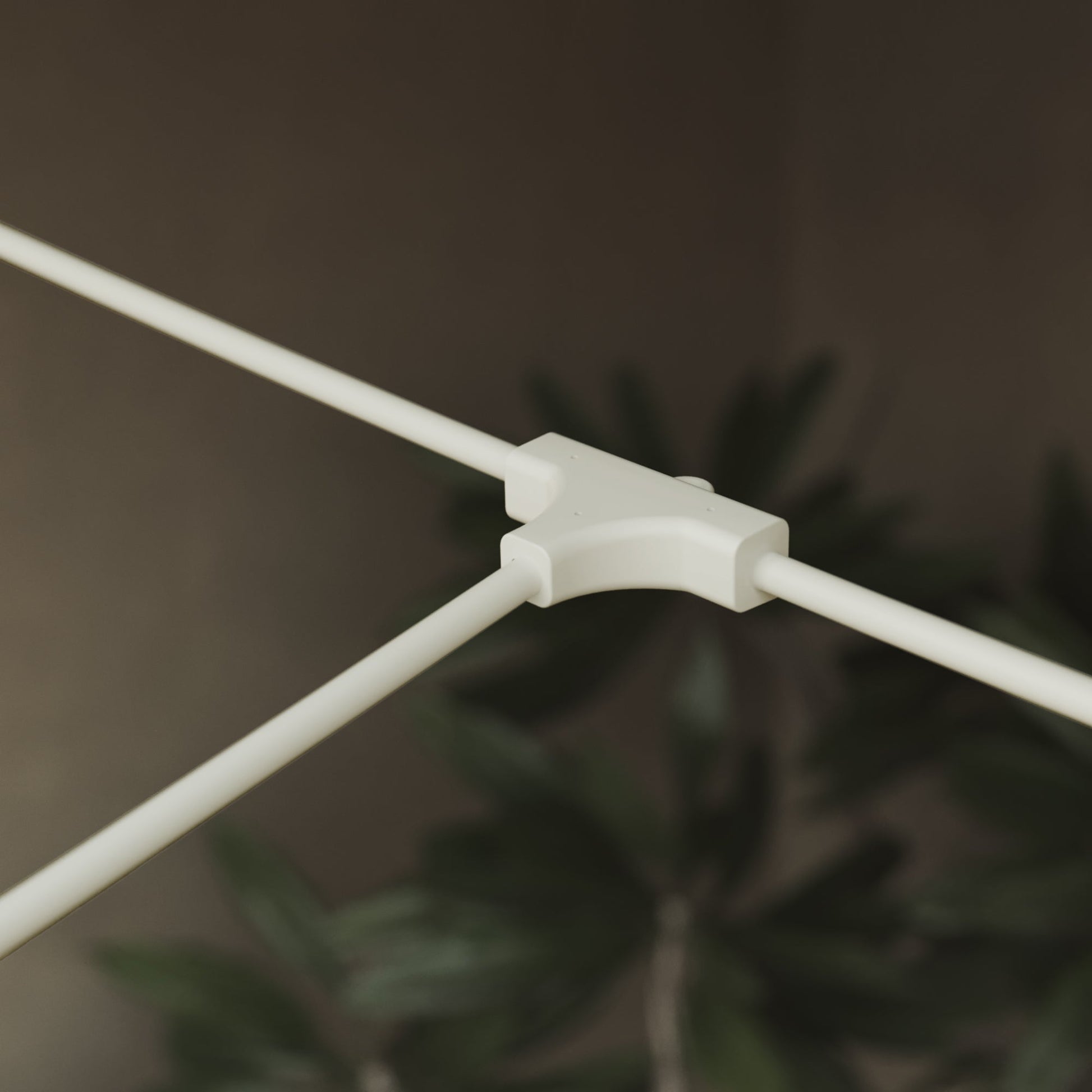 Cavo di connessione tra paralumi con forma a T - Marina - Bianco sabbia - Creative Cables