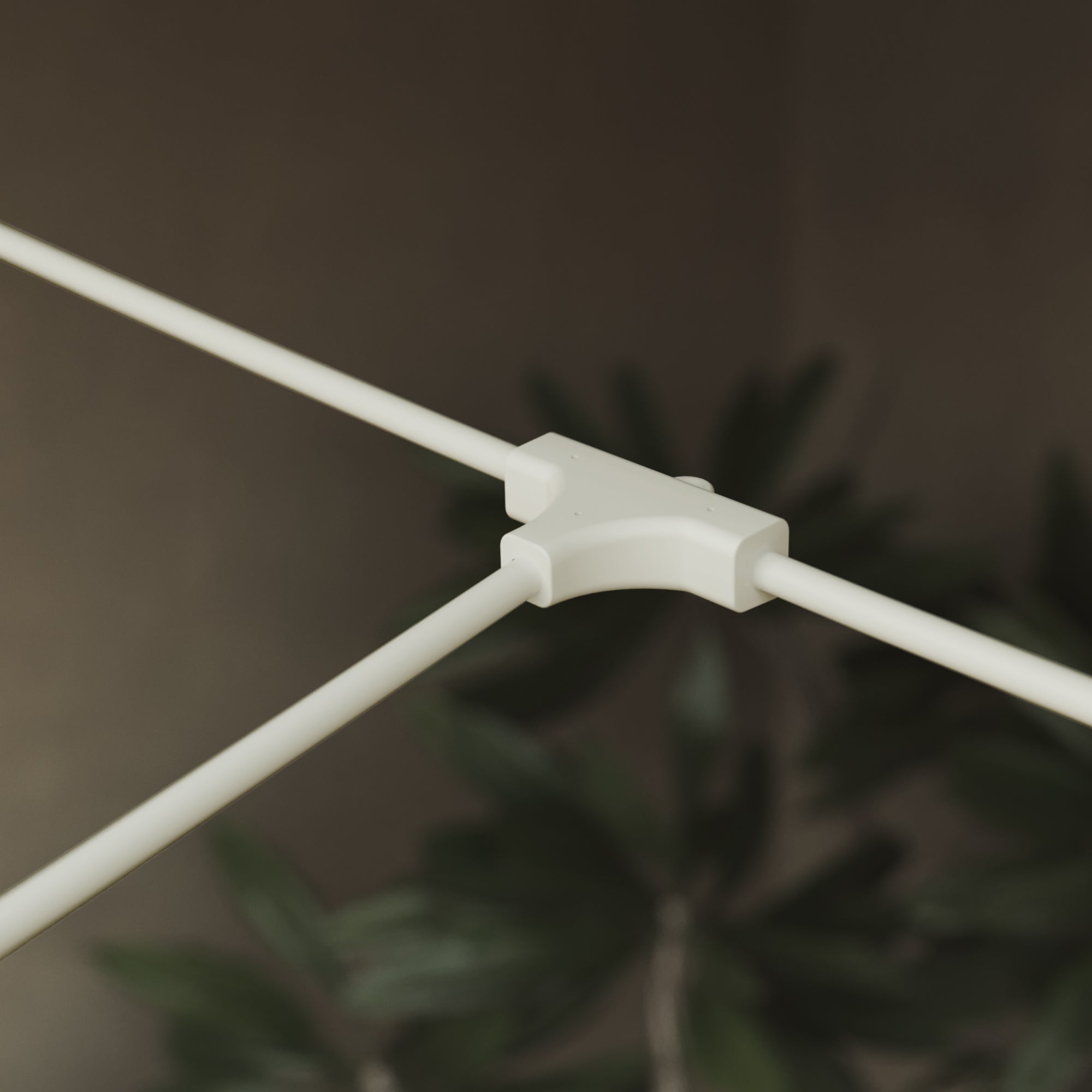 Cavo di connessione tra paralumi con forma a T - Marina - Bianco sabbia - Creative Cables