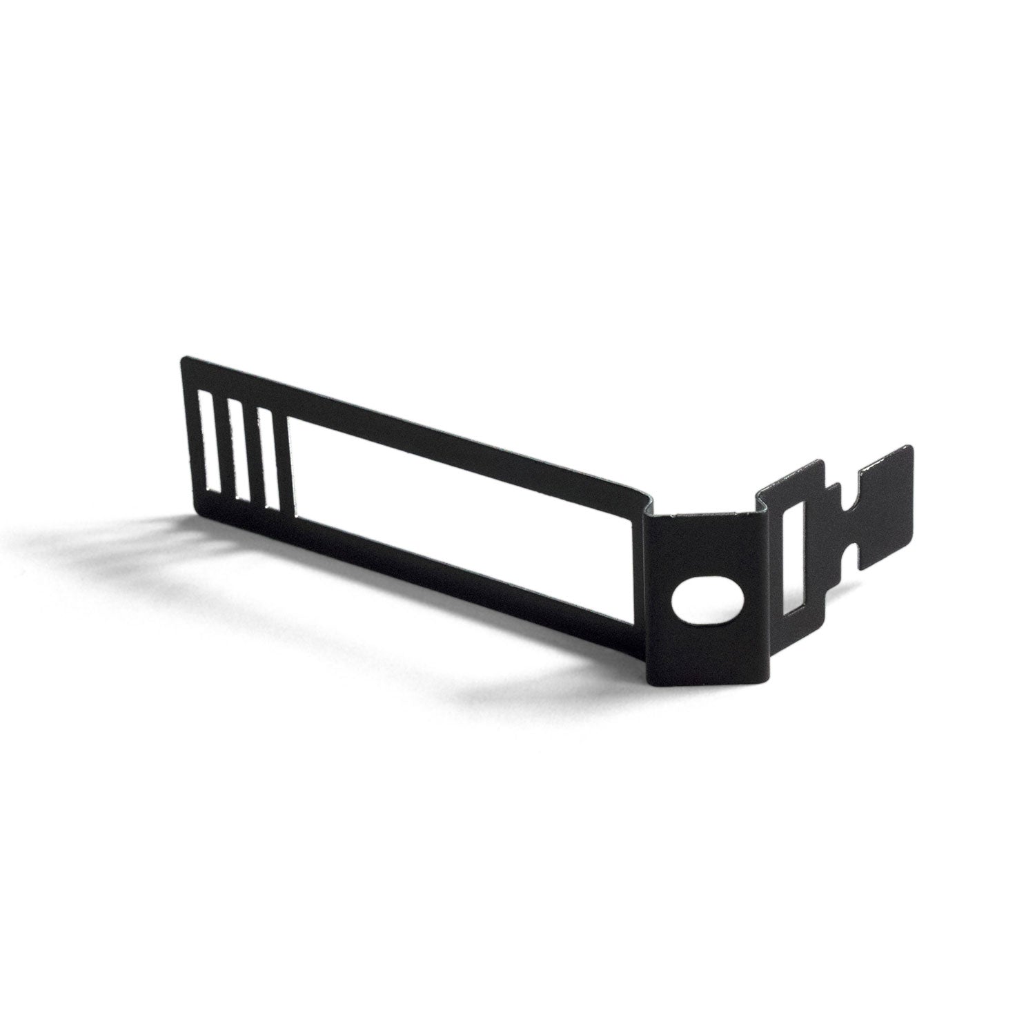 Clip fascetta passacavo in metallo per cordone 24 mm diametro - Nero