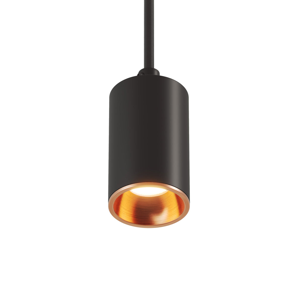 Faretto GU10 Spotlight LED Bispot - Nero / Rame satinato