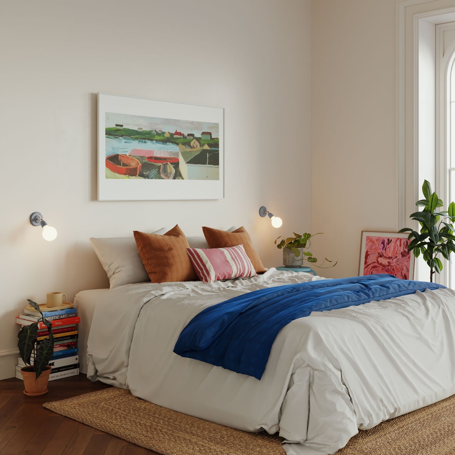 Fermaluce 90° Color, il punto luce orientabile in porcellana da parete o soffitto - Grigio