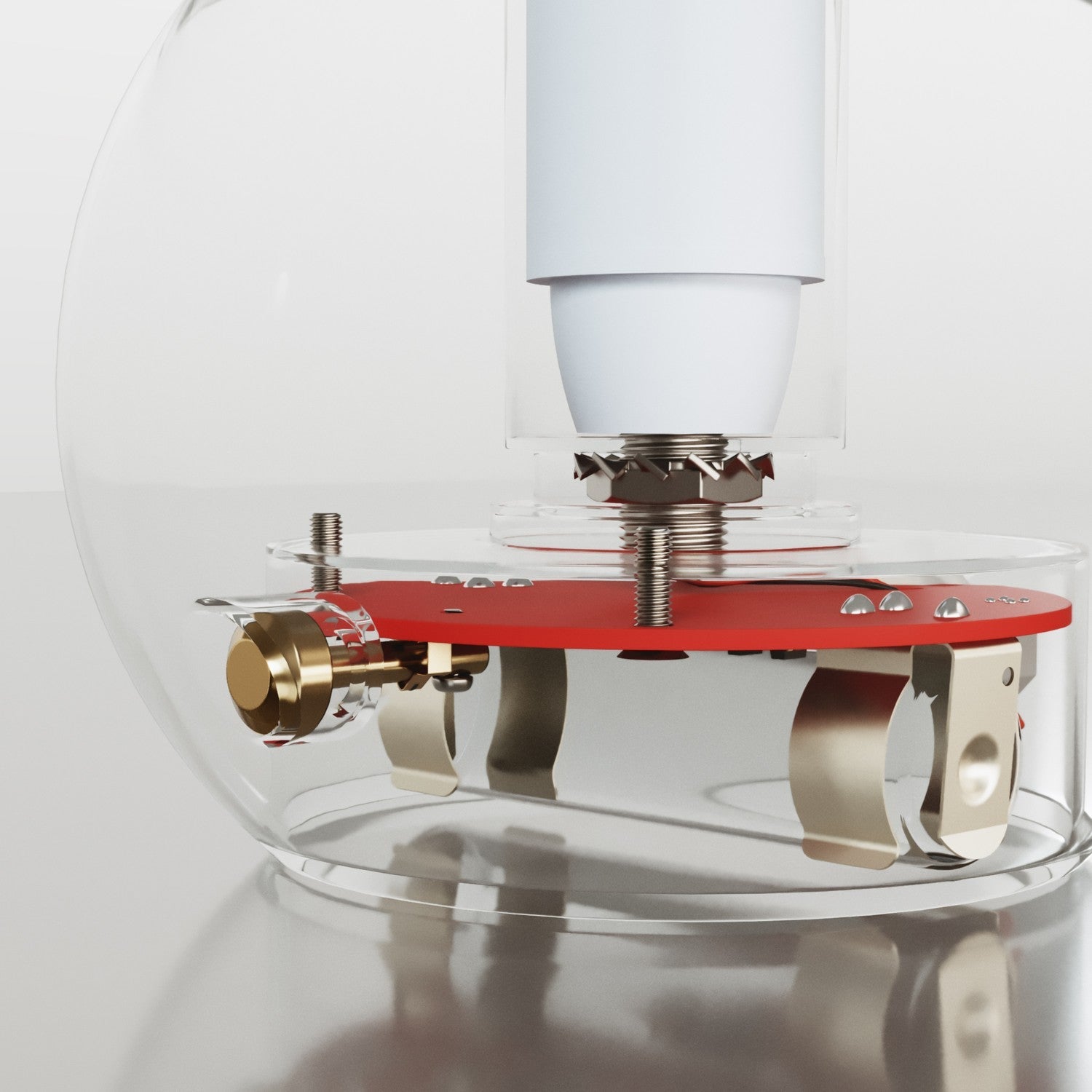 Kit elettronico per lampade a batteria 5V USB-C con portalampada E14 liscio - Bianco