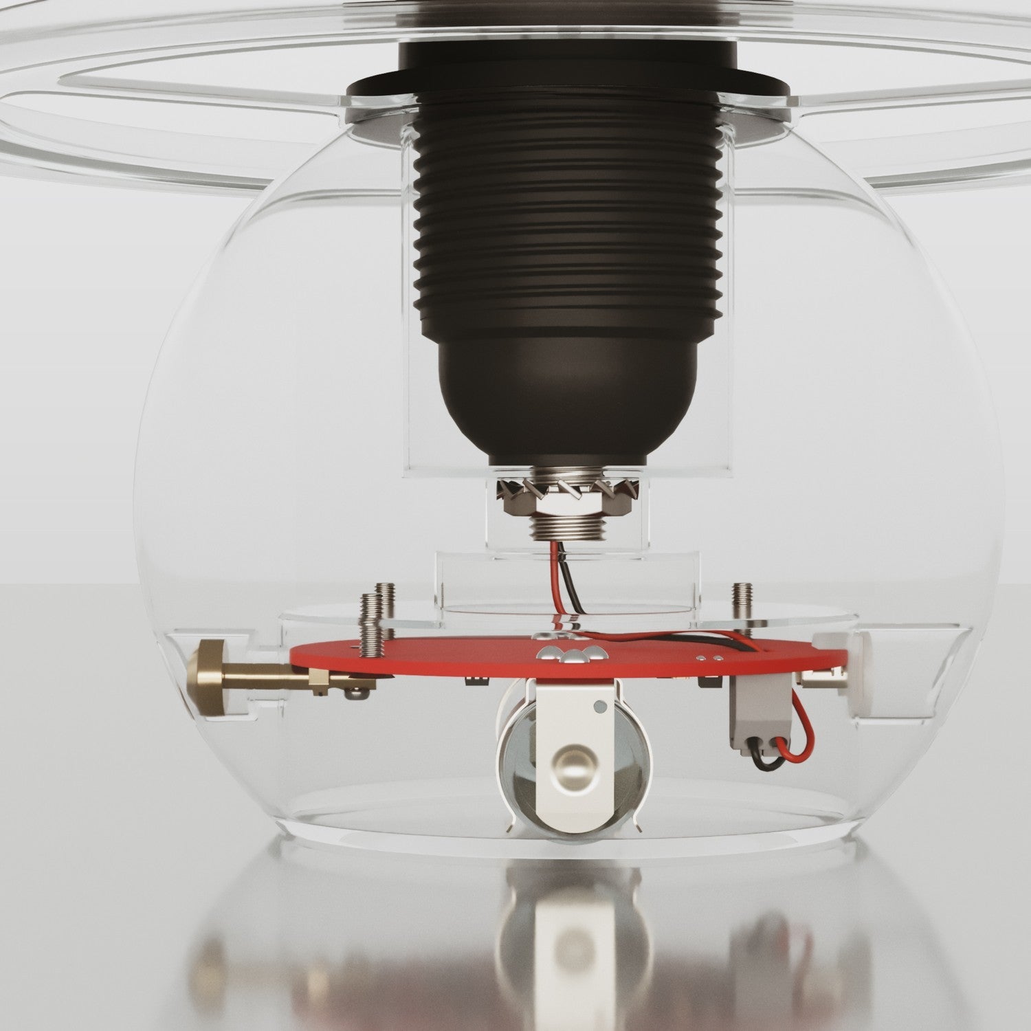 Kit elettronico per lampade a batteria 5V USB-C con portalampada E27 filettato - Nero