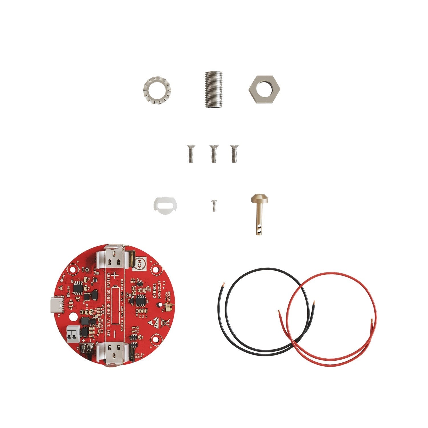 Kit elettronico per lampade a batteria 5V USB C senza portalampada