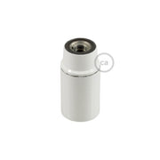 Kit portalampada E14 in bakelite - Bianco