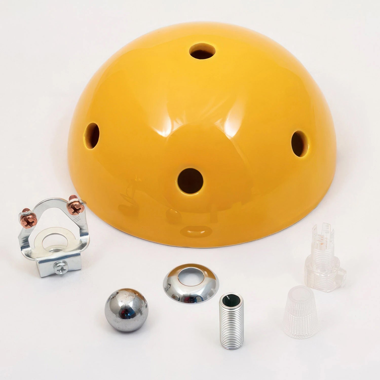 Kit rosone in ceramica a 6 fori - Giallo