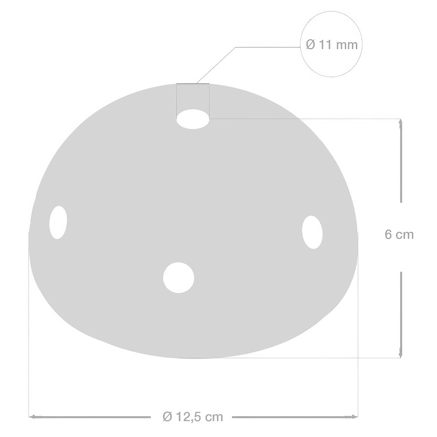 Kit rosone in ceramica a 6 fori - Verde pistacchio