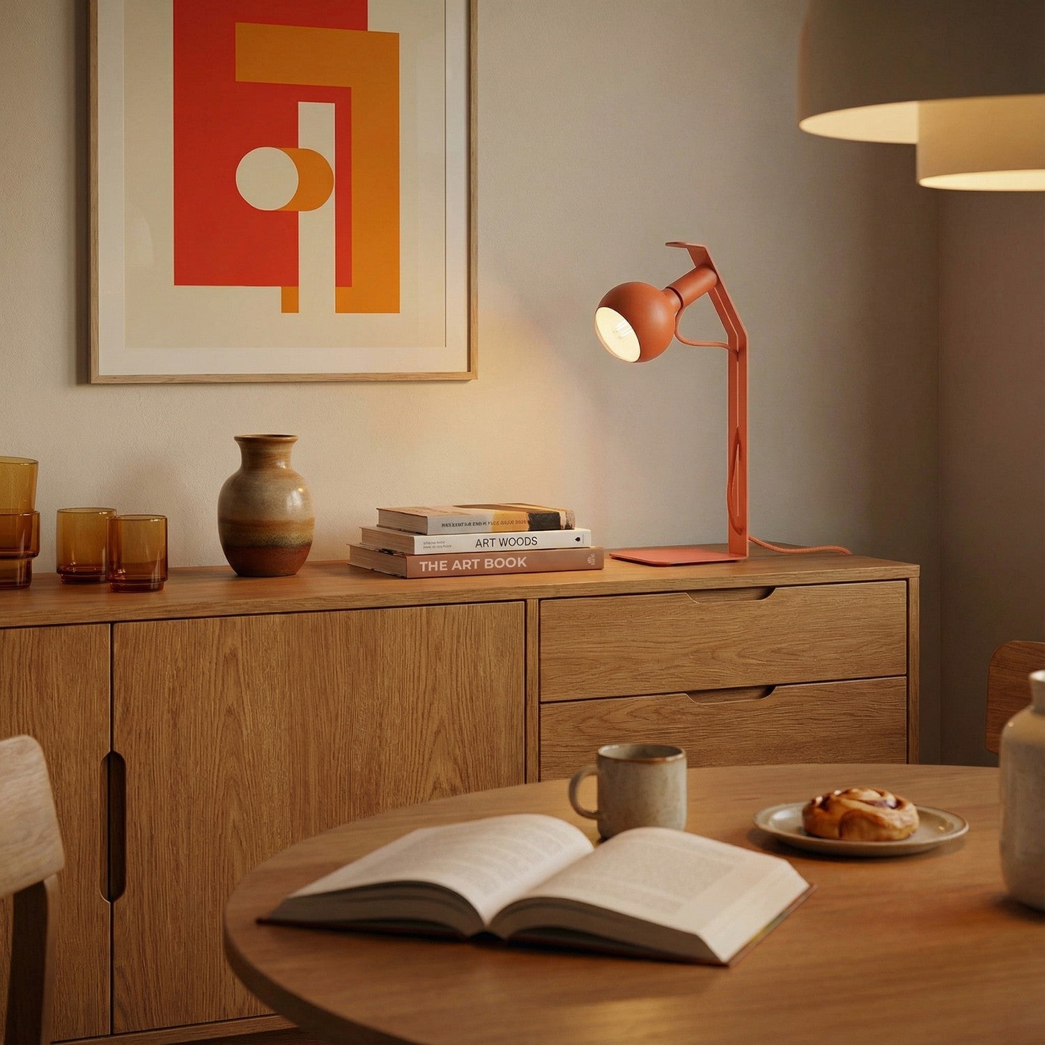 Koso Lucia - Lampada da tavolo - Arancione - Creative Cables