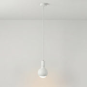 Lampada a sospensione Filotto Metallico con lampadina Lucia - Bianco