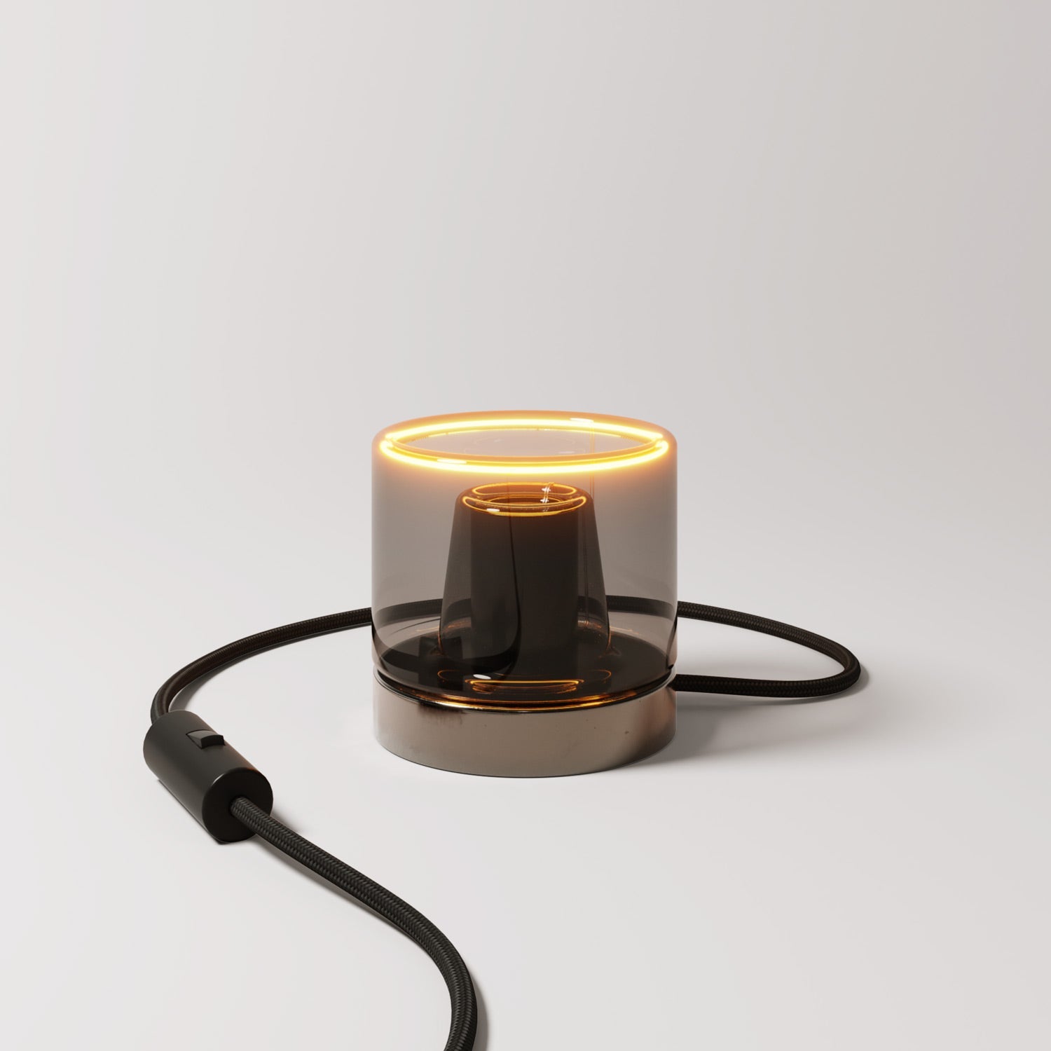 Lampada da tavolo Posaluce Ghost - Nero perla