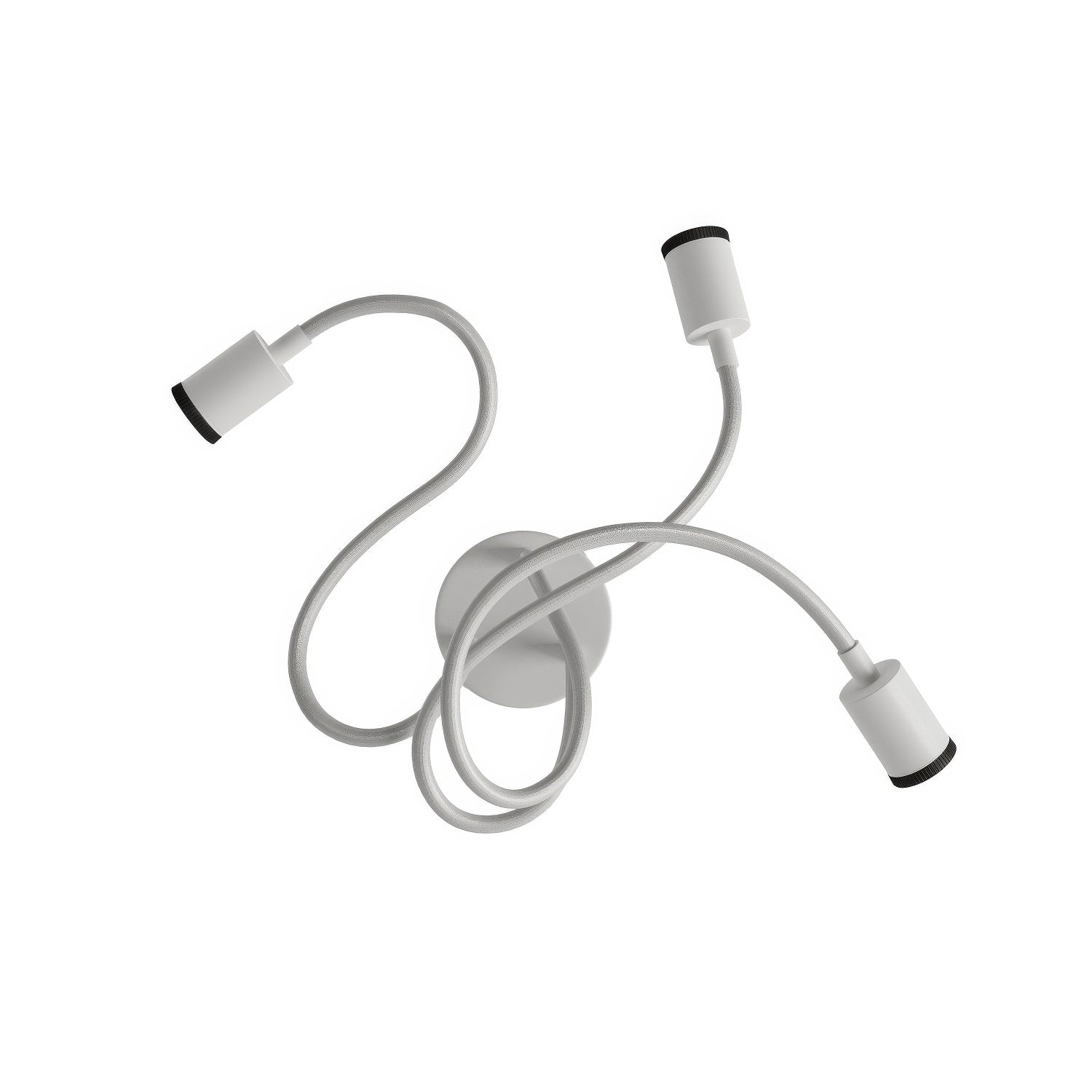 Lampada Mini faretto SPOTLIGHT GU1d0 Flex 60 da parete e soffitto - Bianco opaco