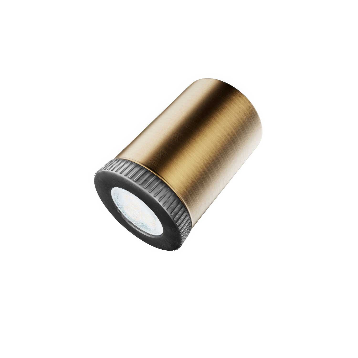Lampada Mini faretto SPOTLIGHT GU1d0 Flex 60 da parete e soffitto - Bronzo satinato