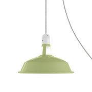 Lampada portatile da esterno Snake con paralume Harbour, 5 m cavo tessile, portalampada IP65 waterproof - Verde prato