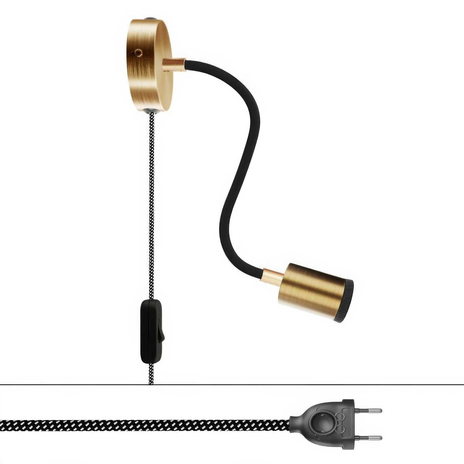 Lampada Spostaluce Flex 30 snodabile con faretto GU1d0 - Bronzo satinato