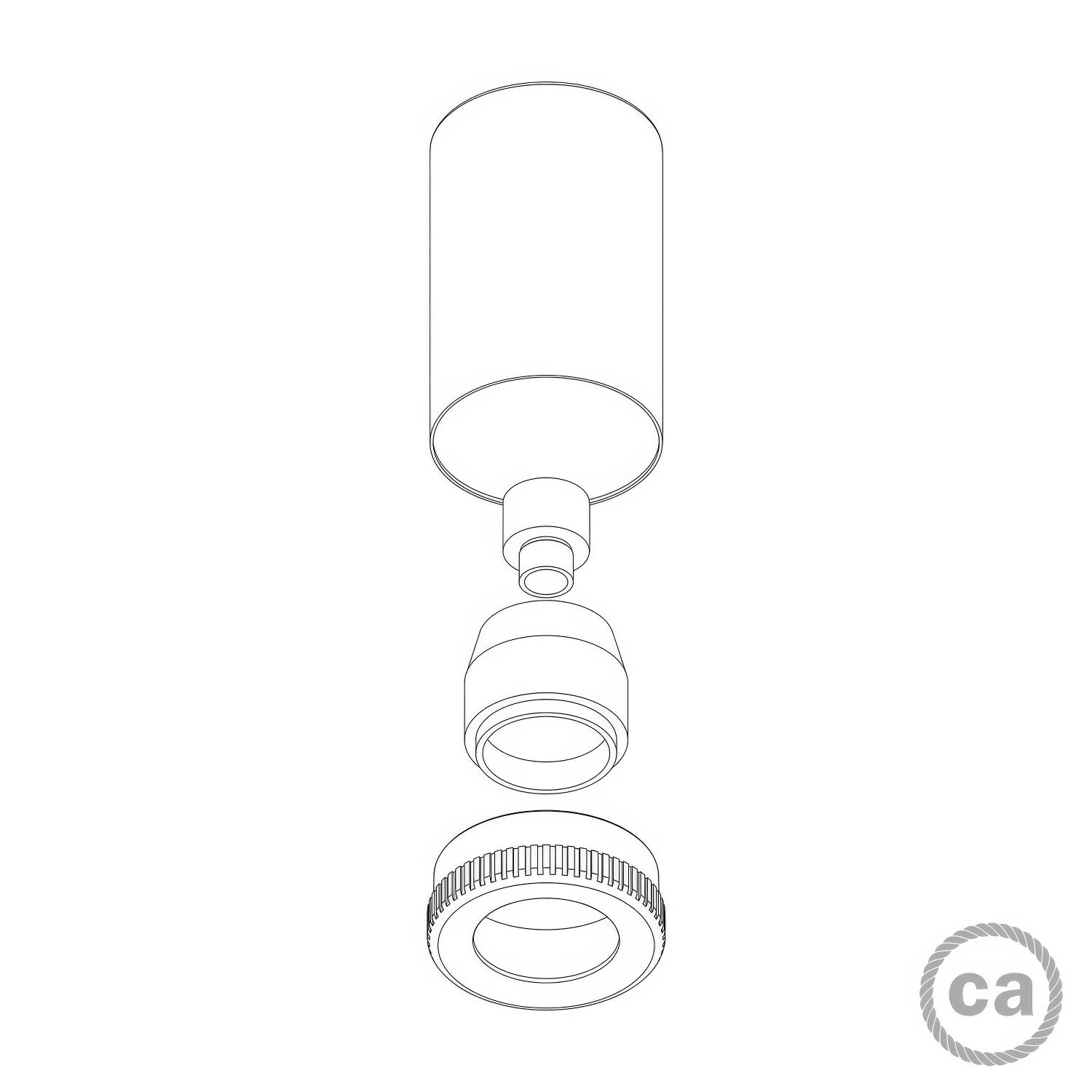 Mini faretto Spotlight LED GU1d0 - Mostarda