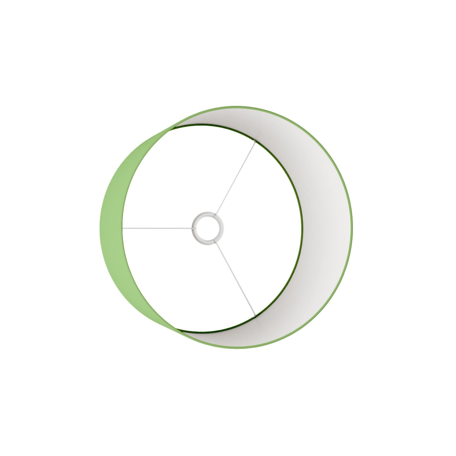 Paralume Cilindro L in tessuto con attacco E27 - Made in Italy - Cinette Verde Pistacchio