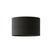 Paralume Cilindro L in tessuto con attacco E27 - Made in Italy - Lana Grigio Scuro