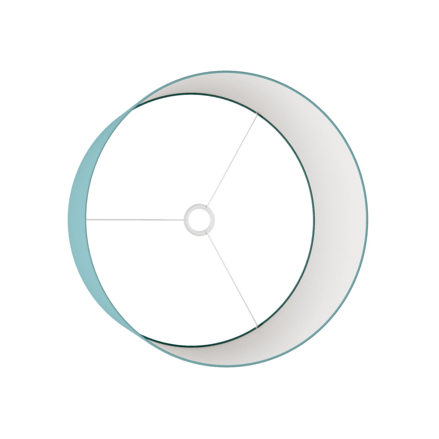 Paralume Cilindro XL in tessuto con attacco E27 - Made in Italy - Teletta Verde Dubbio