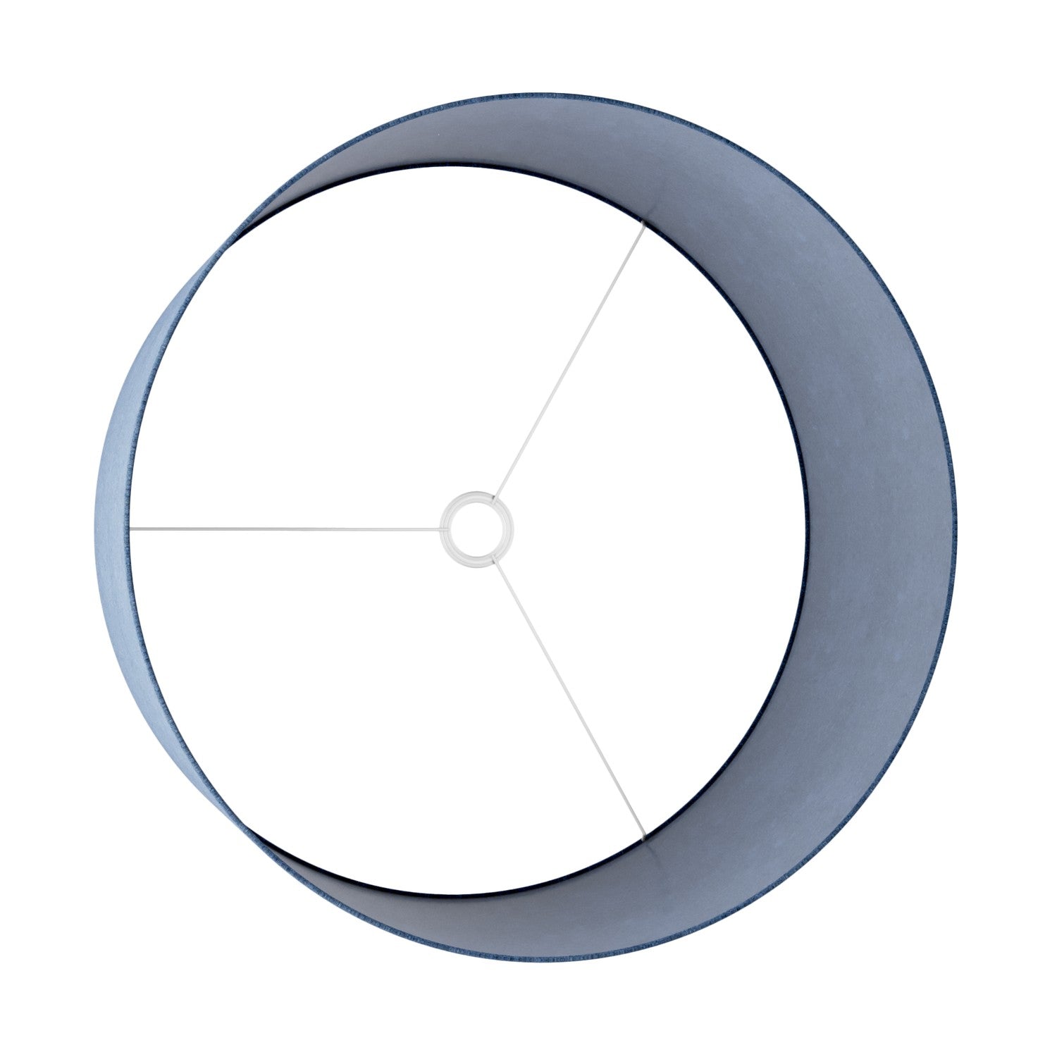 Paralume Cilindro XXL in tessuto con attacco E27 - Made in Italy - Lana Blu