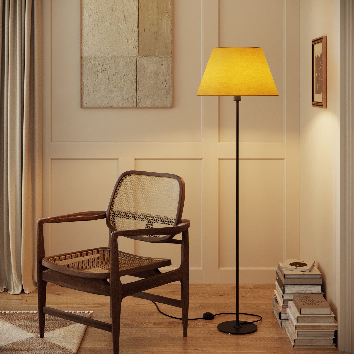 Paralume Impero L per lampada da tavolo o applique con attacco E27 - Made in Italy - Arenal Oro