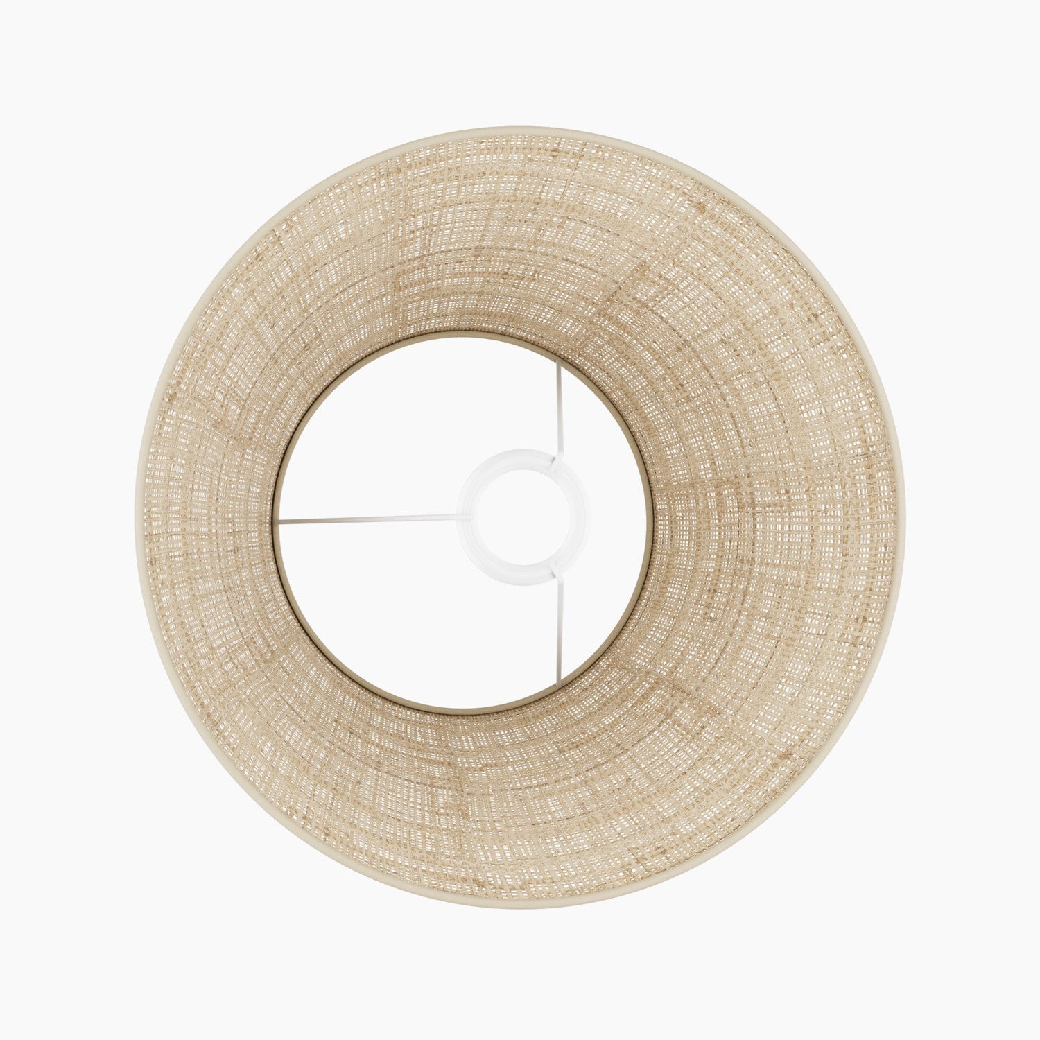 Paralume Impero M in tessuto per lampada da terra con attacco E27 - Made in Italy - Raphia