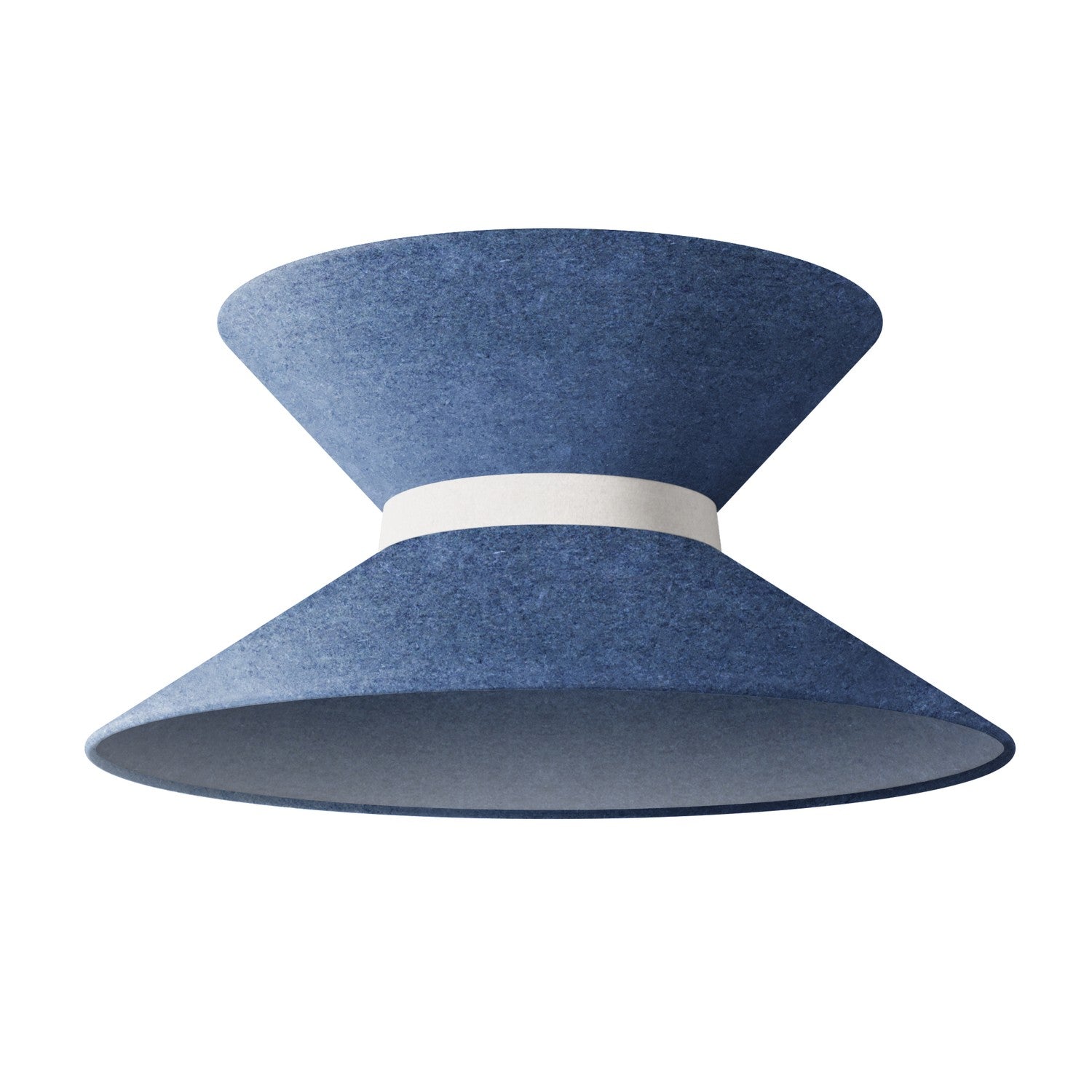 Paralume in tessuto Clessidra per lampada a sospensione - Lana Blu Lana sabbia