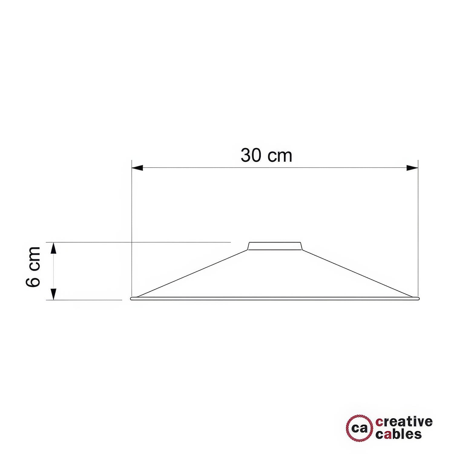 Paralume Swing in metallo smaltato con attacco E27 - Bronzo satinato