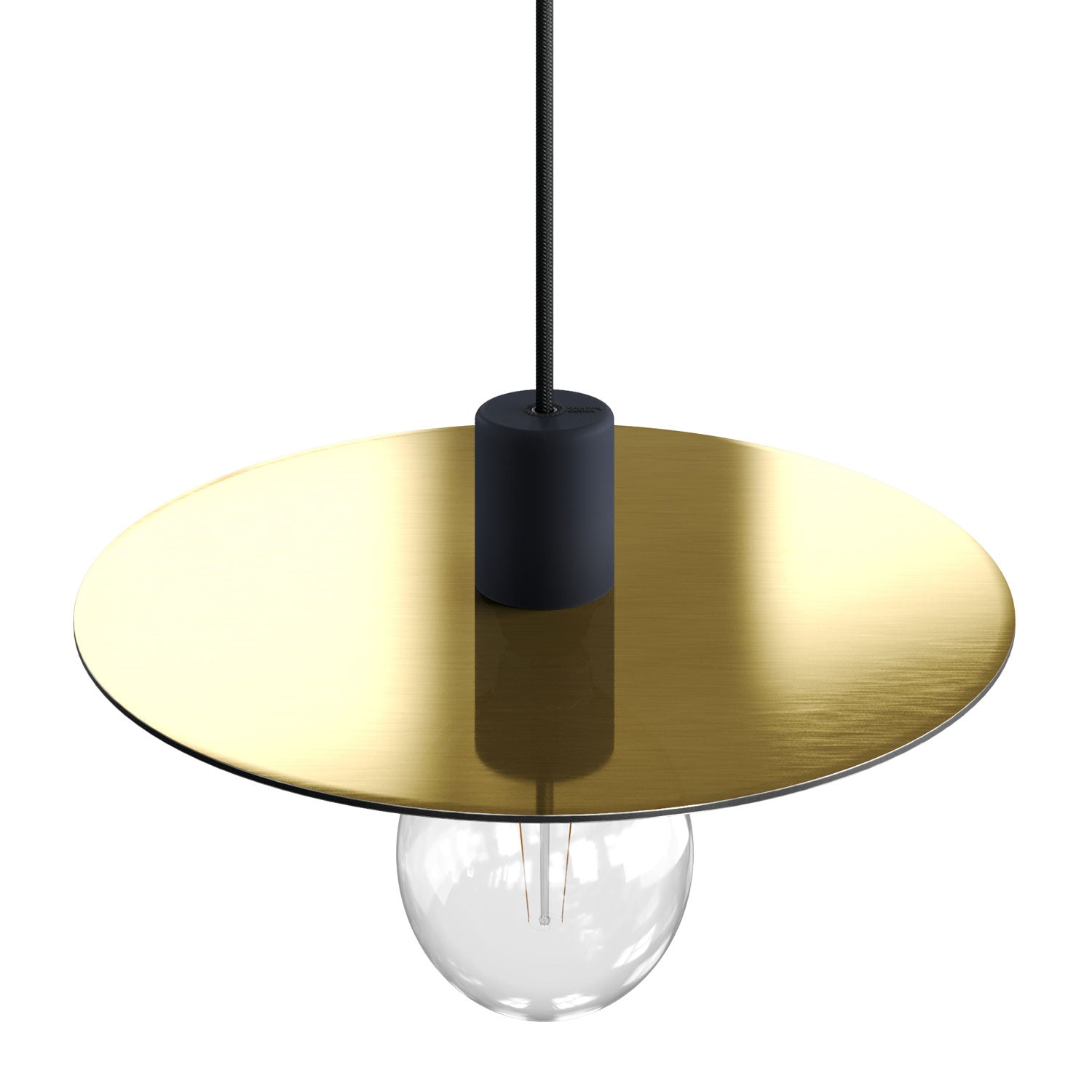 Piatto Ellepì oversize in Dibond per lampade a sospensione da esterni, diametro 40 cm - Made in Italy - Rame e Bronzo
