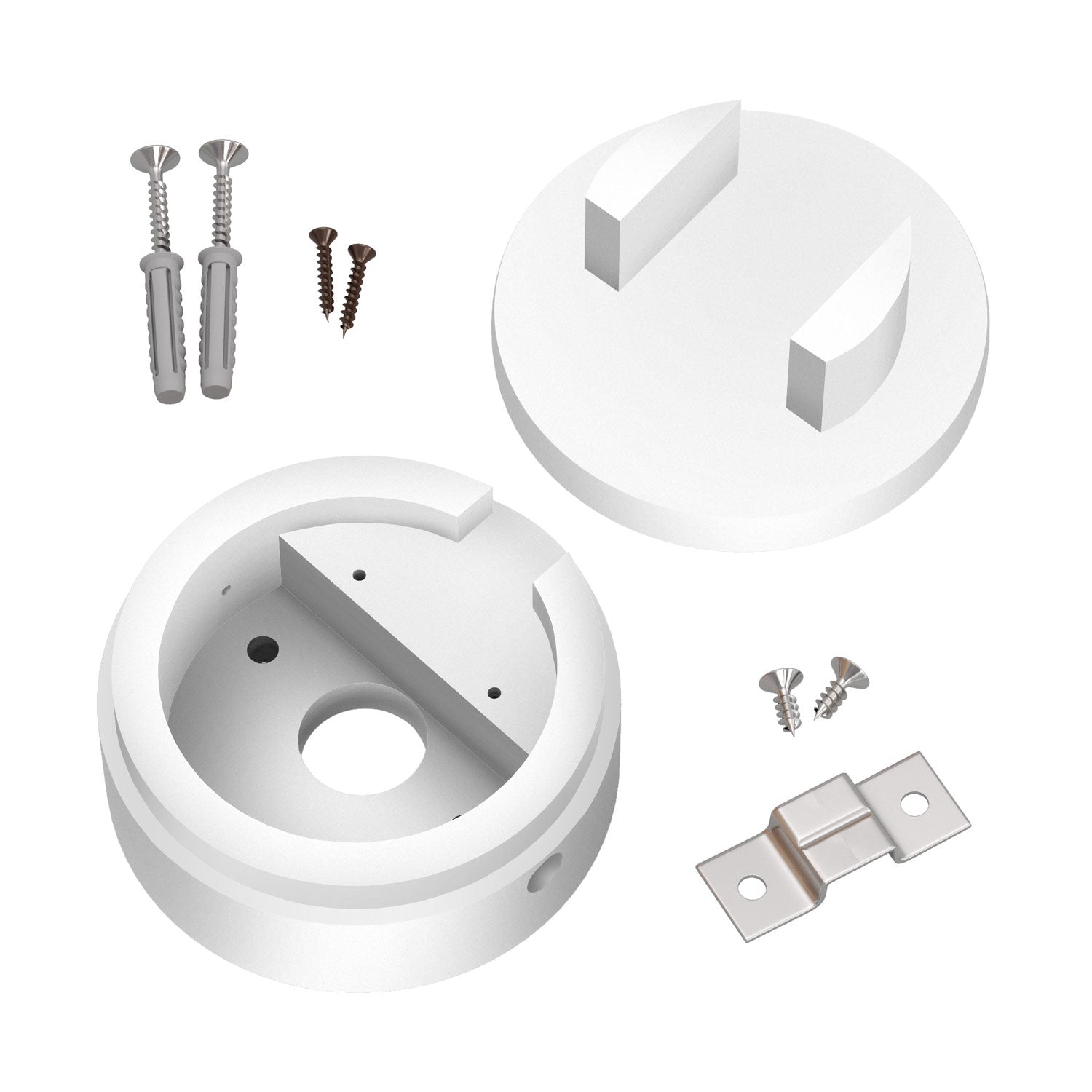 Rosone in legno per cavo per catenaria e sistema Filé. Made in Italy - Bianco