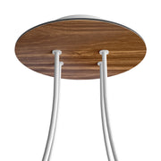 Rosone Rose-One rotondo, diametro 200 mm con 4 fori e 4 fori laterali - Legno Bianco