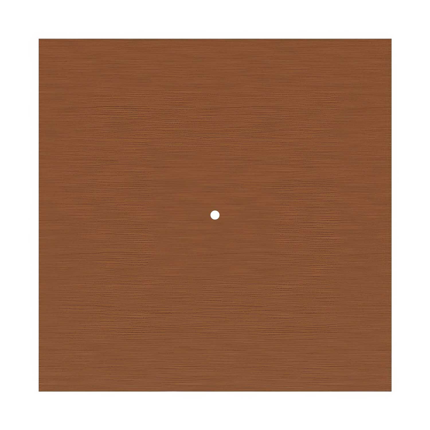 Rosone XXL Rose-One quadrato, 400 mm con 1 foro e 4 fori laterali - Dibond Rame satinato Bianco