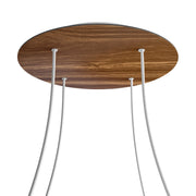 Rosone XXL Rose-One rotondo, diametro 400 mm con 4 fori e 4 fori laterali - Legno Bianco