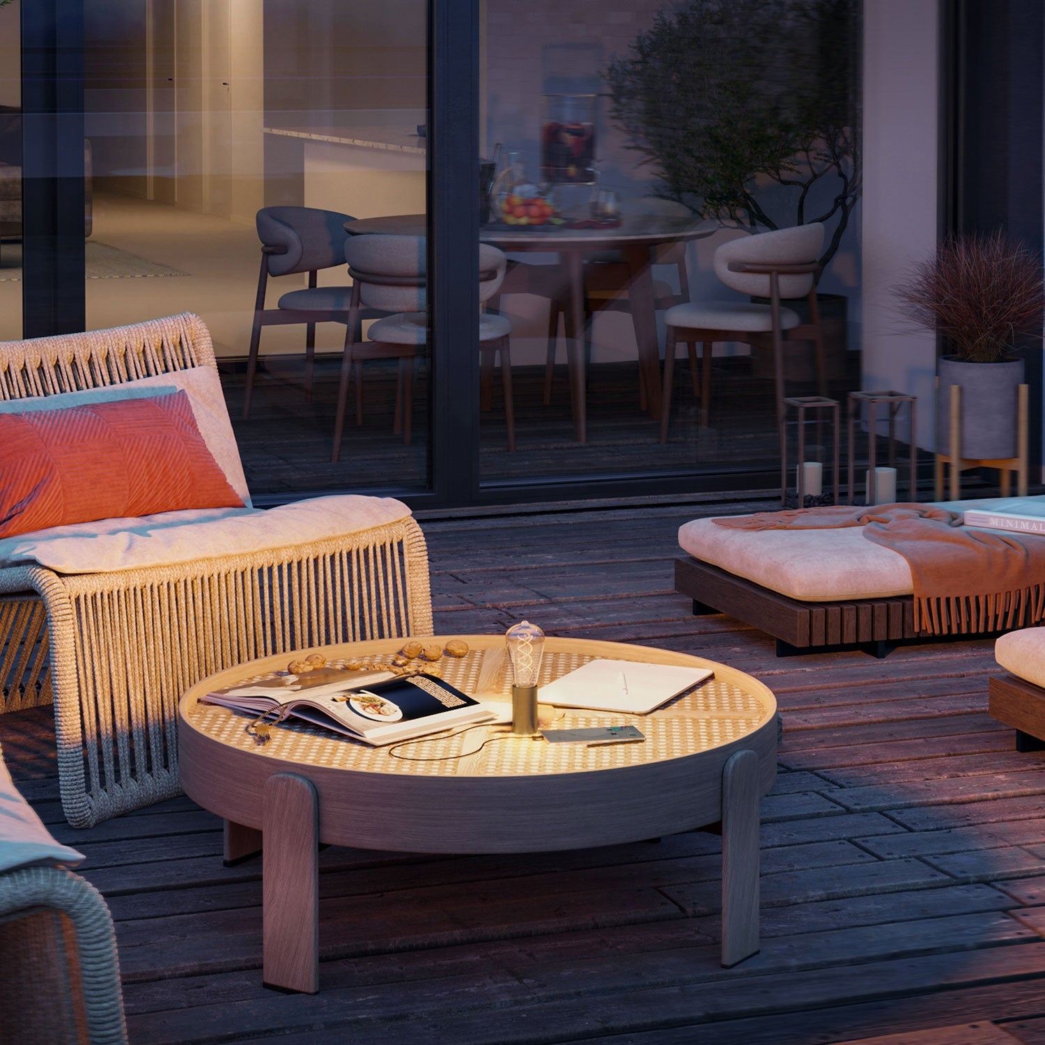 SI! Lampada portatile a 5V con lampadina ST64 - Bronzo satinato