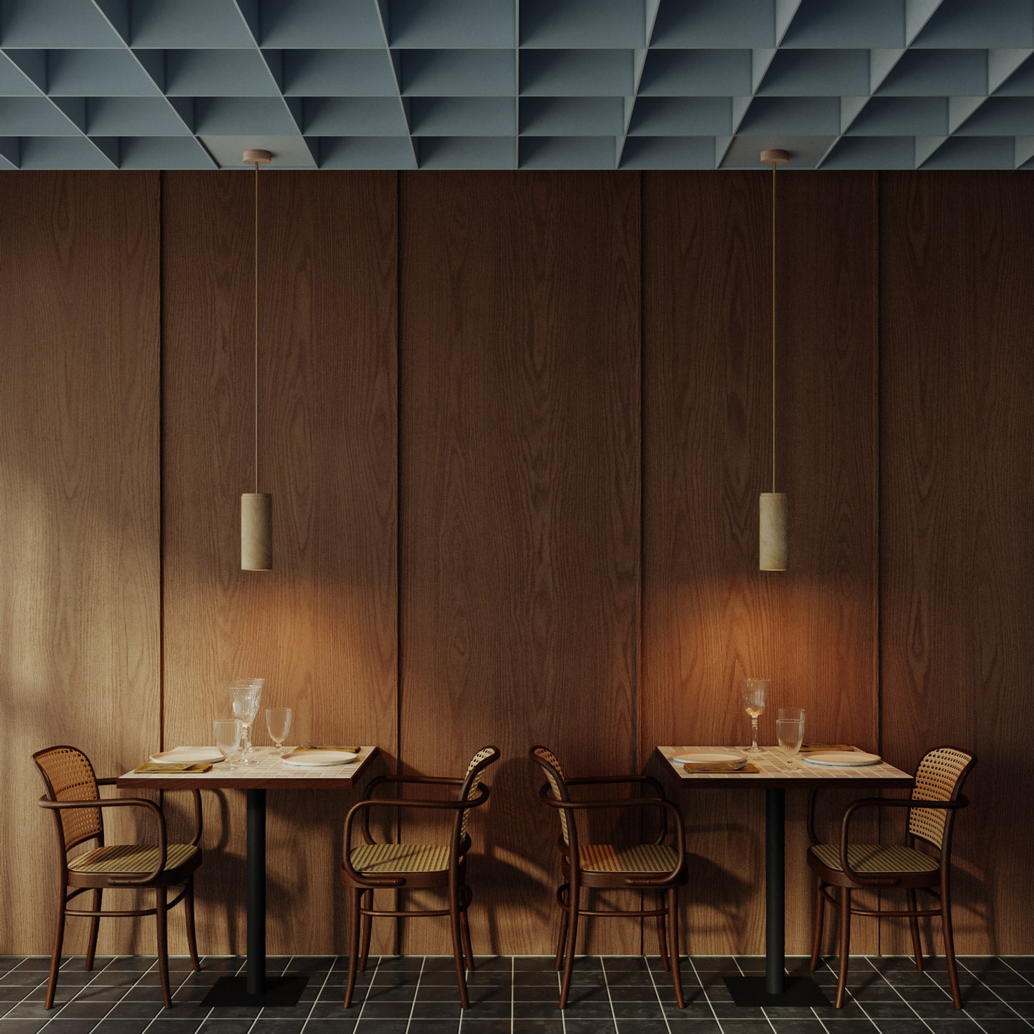 Tub-E27, paralume in legno per lampada a faretto con portalampada doppia ghiera E27 - Neutro